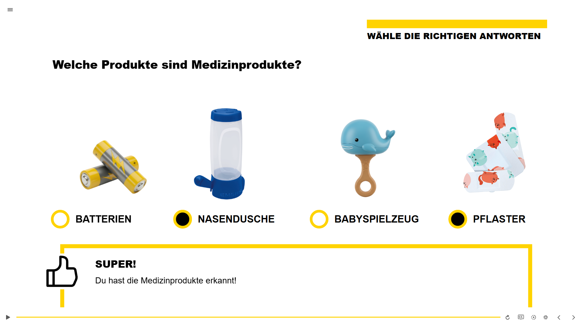 Zwischenfrage - Auflösung